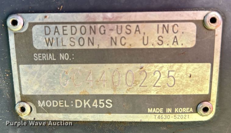 image for item DI7986 2007 Kioti DK45S  MFWD tractor