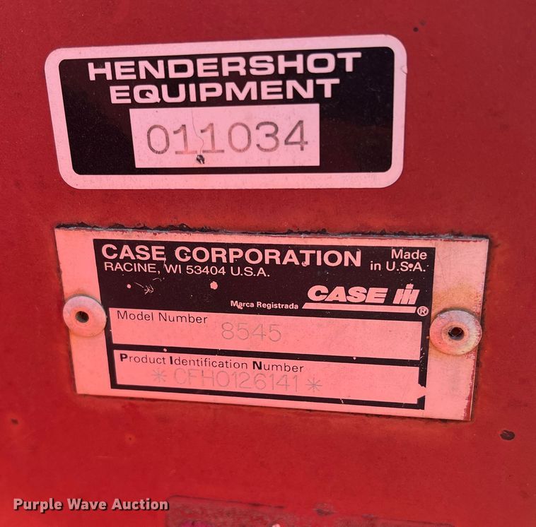 image for item DN3129 1997 Case IH 8545  small square baler