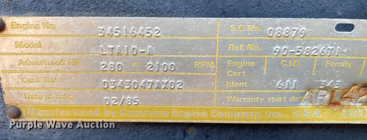 image for item DN4740 1985 Steiger Cougar KR-1280  4WD tractor