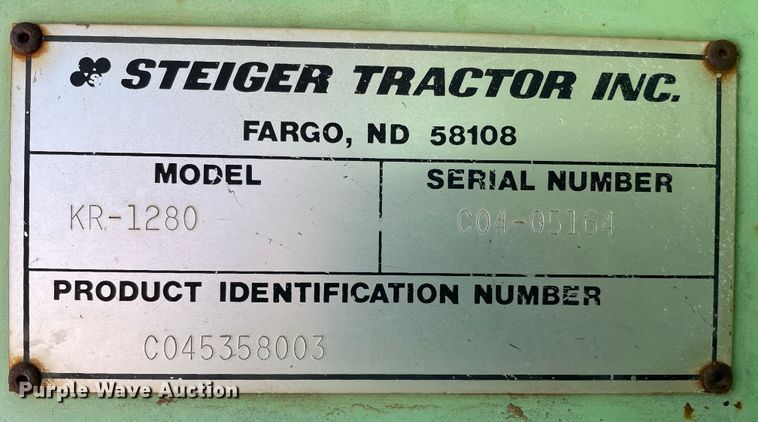 image for item DN4740 1985 Steiger Cougar KR-1280  4WD tractor