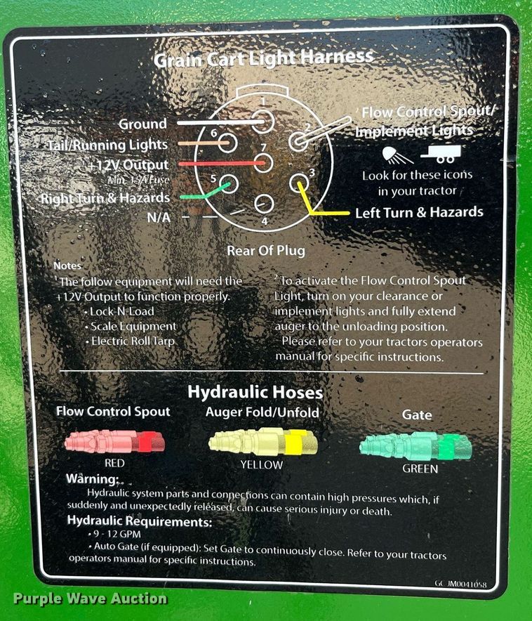 image for item DP2049 2008 J&M 1000  grain cart