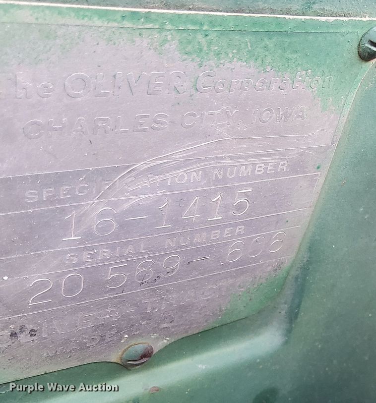 image for item DP3396 1955 Oliver Super 66  tractor