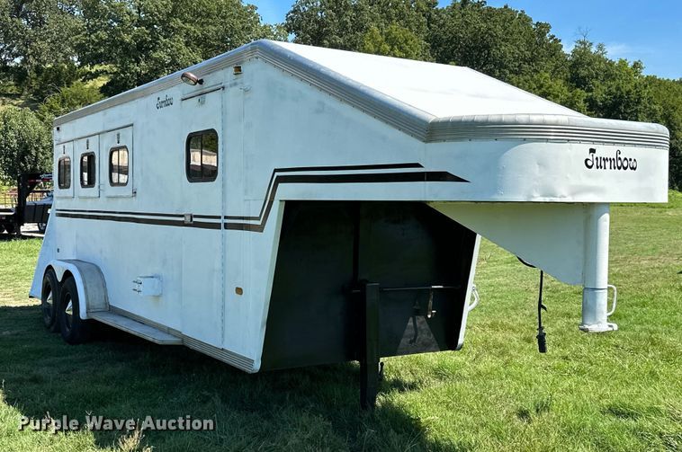 image for item ML9195 1991 Turnbow Trailers  horse trailer