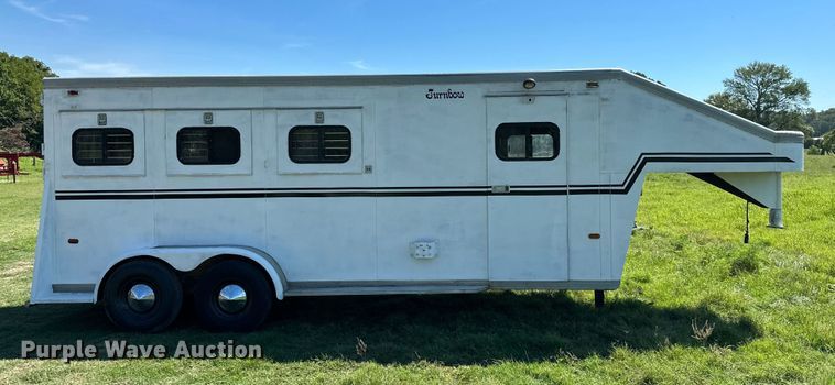 image for item ML9195 1991 Turnbow Trailers  horse trailer