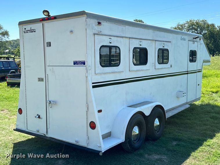 image for item ML9195 1991 Turnbow Trailers  horse trailer