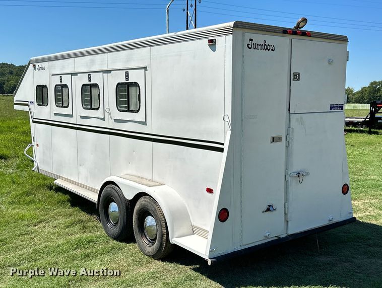 image for item ML9195 1991 Turnbow Trailers  horse trailer