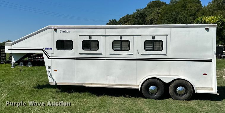 image for item ML9195 1991 Turnbow Trailers  horse trailer