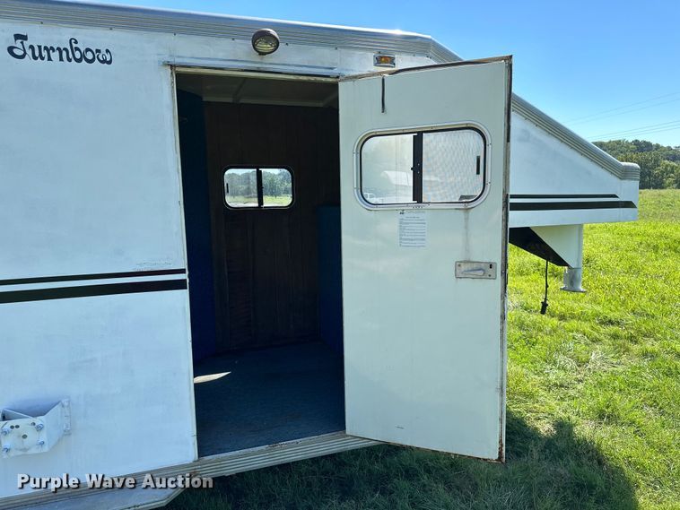 image for item ML9195 1991 Turnbow Trailers  horse trailer