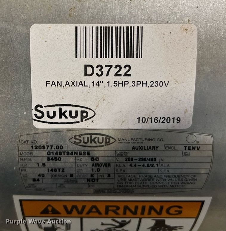 image for item NA9093 (9) grain dryer fans