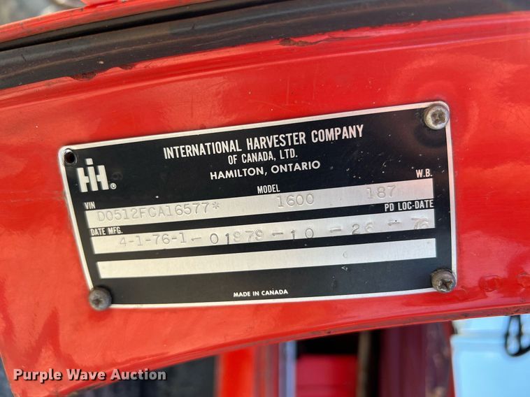 image for item NA9138 1976 International Loadstar 1600  grain truck