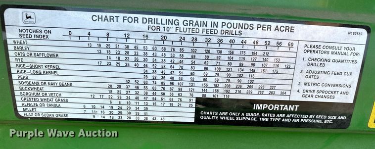 image for item NF9084 John Deere 455  grain drill