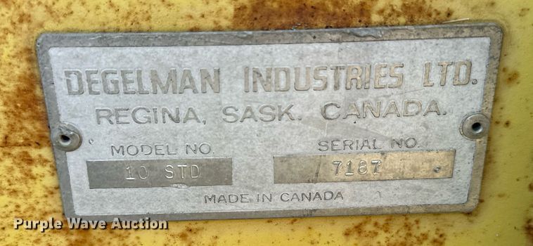 image for item NP9463 Degelman 10 STD  tractor dozer blade