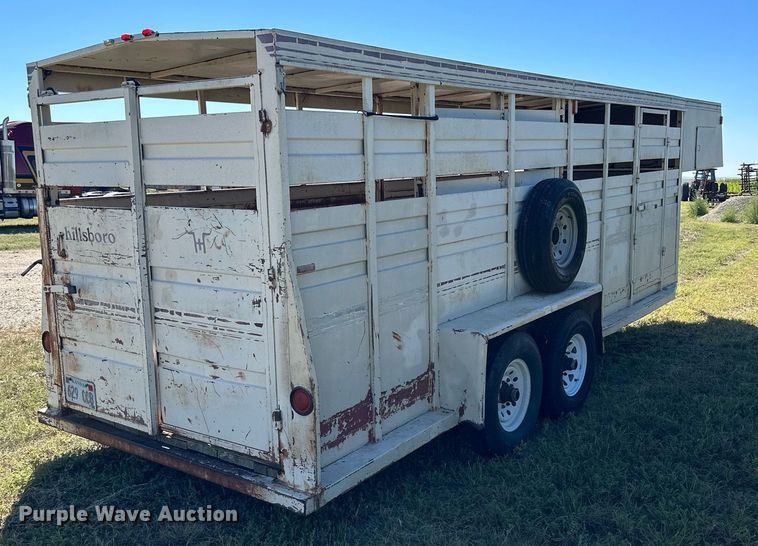 image for item NP9997 1990 Hillsboro  livestock trailer