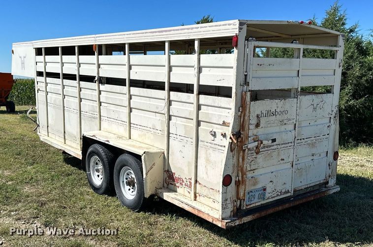 image for item NP9997 1990 Hillsboro  livestock trailer