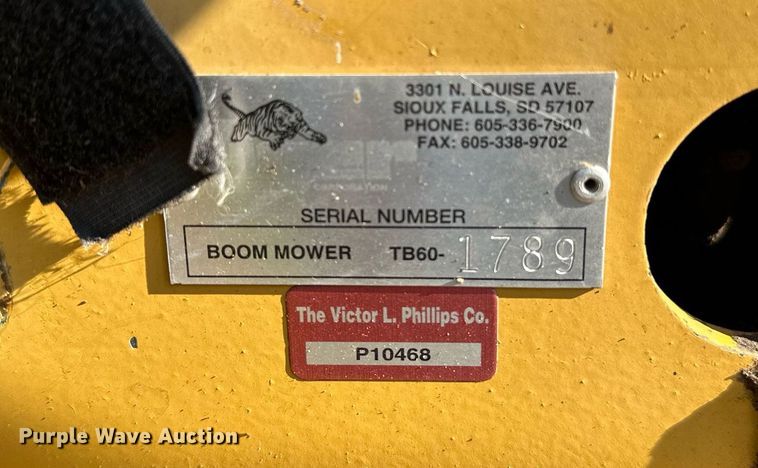 image for item OC9142 Tiger TB60  side boom rotary mower