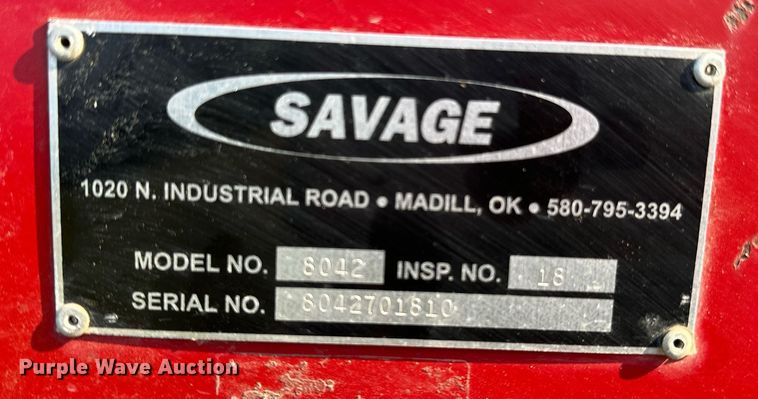 image for item OC9152 Savage 8042  pecan harvester