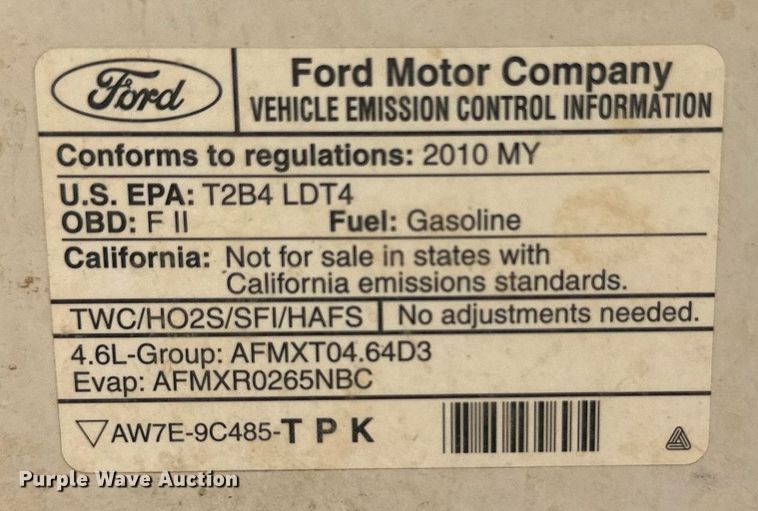 image for item OC9420 2010 Ford F150 XLT SuperCab pickup truck