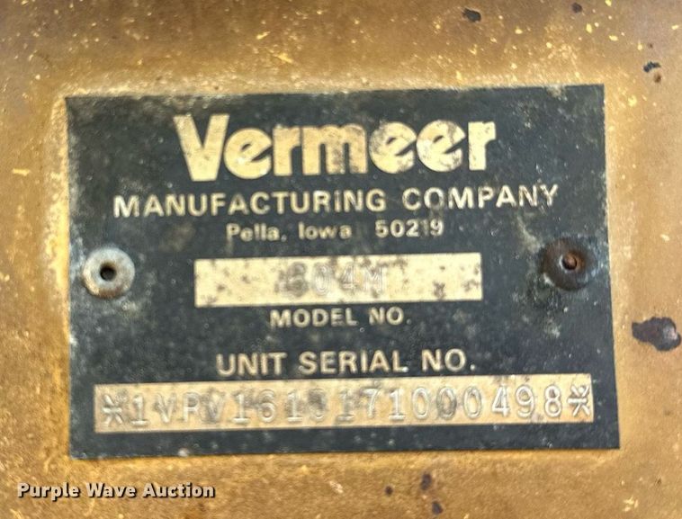 image for item OG9159 2013 Vermeer 604 Super M  round baler