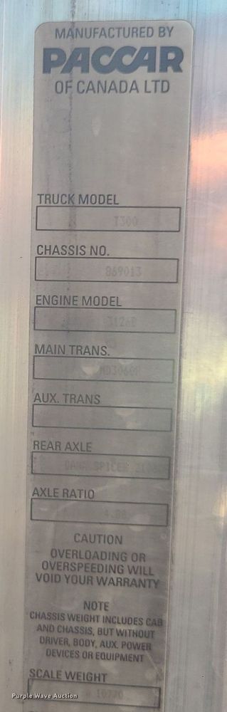 image for item DI3008 2001 Kenworth T300  delivery truck