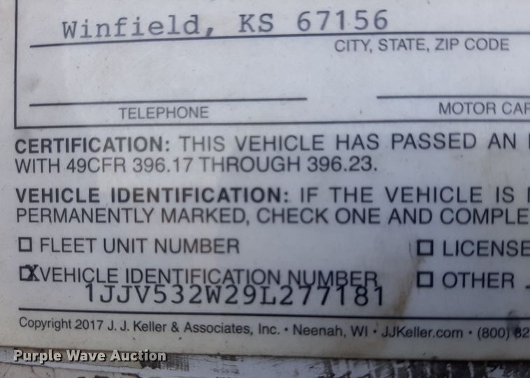 image for item DO3057 2009 Wabash  refrigerated van trailer