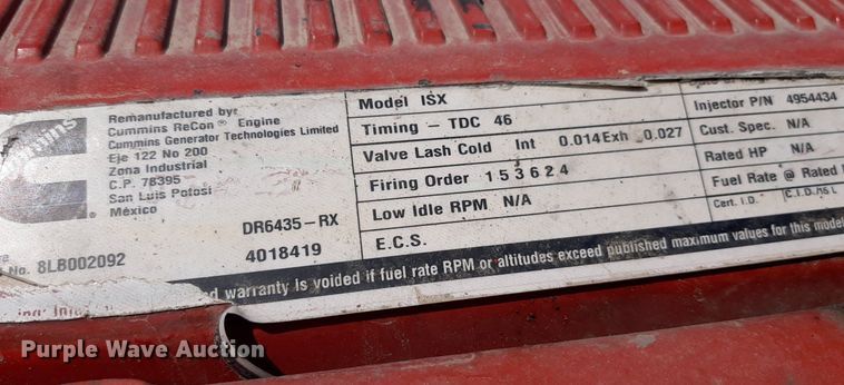 image for item DO3115 2011 International Pro Star Premium  semi truck