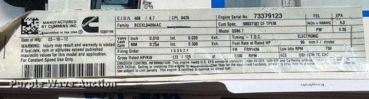 image for item DP2052 2012 Kalmar Ottawa 4x2  yard truck