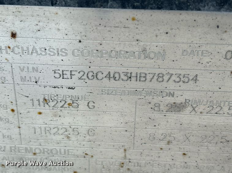 image for item DQ0898 2017 Cheetah  container trailer