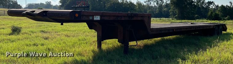 image for item DQ2148 1981 Aztec FCB-6645  drop deck equipment trailer