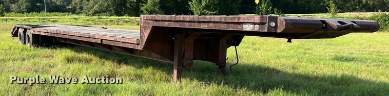 image for item DQ2148 1981 Aztec FCB-6645  drop deck equipment trailer