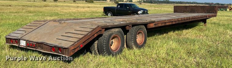 image for item DQ2148 1981 Aztec FCB-6645  drop deck equipment trailer