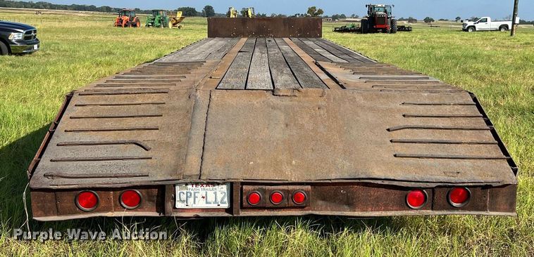 image for item DQ2148 1981 Aztec FCB-6645  drop deck equipment trailer