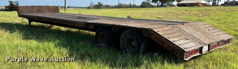 image for item DQ2148 1981 Aztec FCB-6645  drop deck equipment trailer