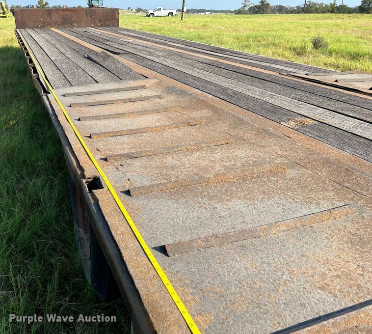 image for item DQ2148 1981 Aztec FCB-6645  drop deck equipment trailer