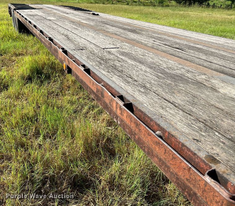 image for item DQ2148 1981 Aztec FCB-6645  drop deck equipment trailer