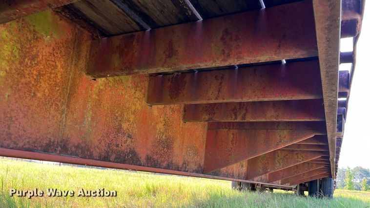 image for item DQ2148 1981 Aztec FCB-6645  drop deck equipment trailer