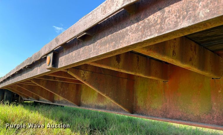 image for item DQ2148 1981 Aztec FCB-6645  drop deck equipment trailer