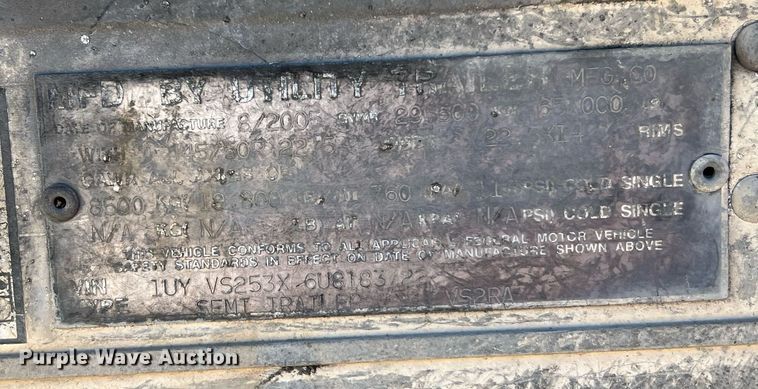 image for item DQ2174 2006 Utility refrigerated van trailer