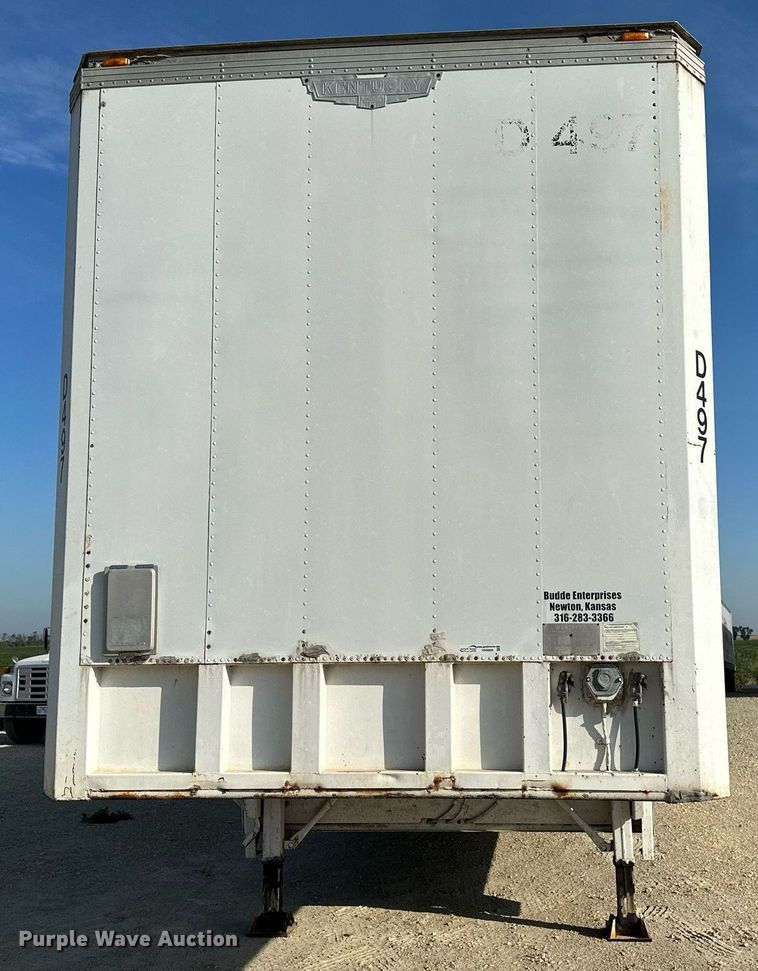 image for item HN9989 1985 Kentucky  dry van trailer