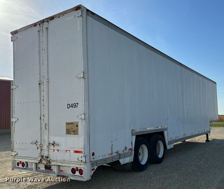 image for item HN9989 1985 Kentucky  dry van trailer