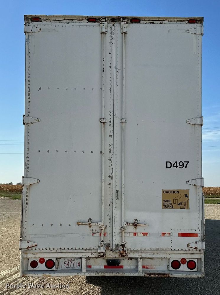 image for item HN9989 1985 Kentucky  dry van trailer