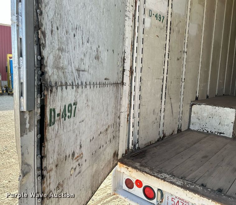 image for item HN9989 1985 Kentucky  dry van trailer