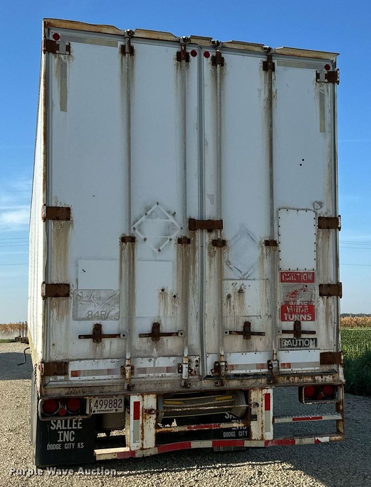 image for item HN9991 1991 Fruehauf  dry van trailer