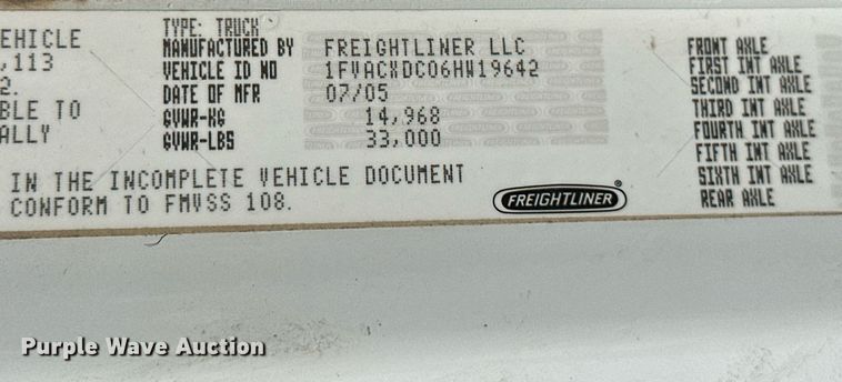 image for item ML9261 2006 Freightliner Business Class M2  fuel truck