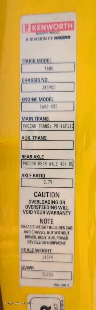 image for item MY9957 2020 Kenworth T680 semi truck