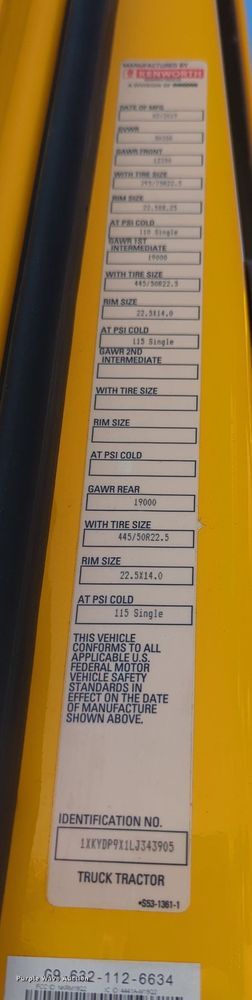 image for item MY9957 2020 Kenworth T680 semi truck