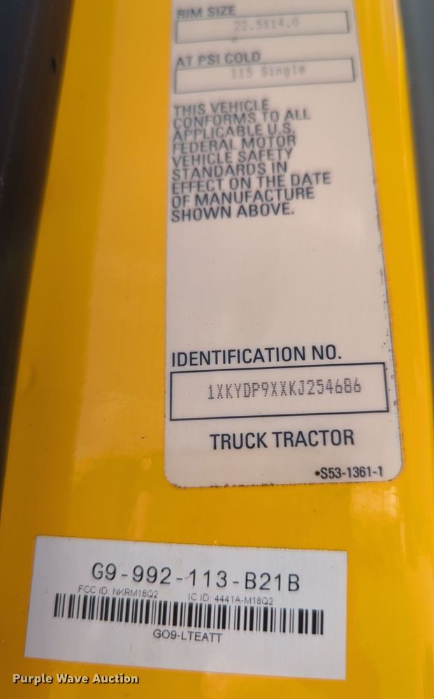 image for item MY9961 2019 Kenworth T680  semi truck