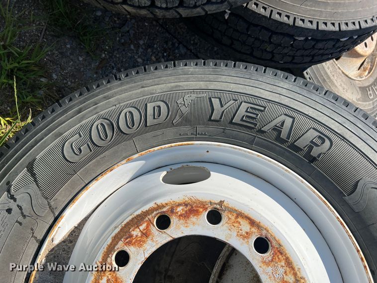 image for item NA9116 (7) 295/75R22.5 tires and wheels