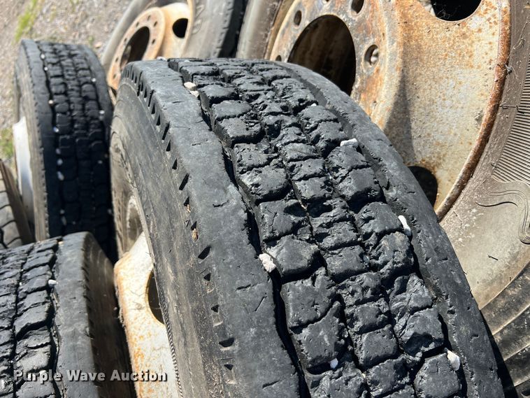 image for item NA9116 (7) 295/75R22.5 tires and wheels