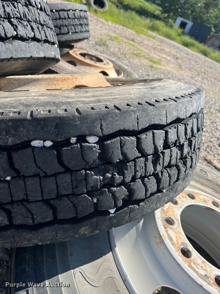 image for item NA9116 (7) 295/75R22.5 tires and wheels