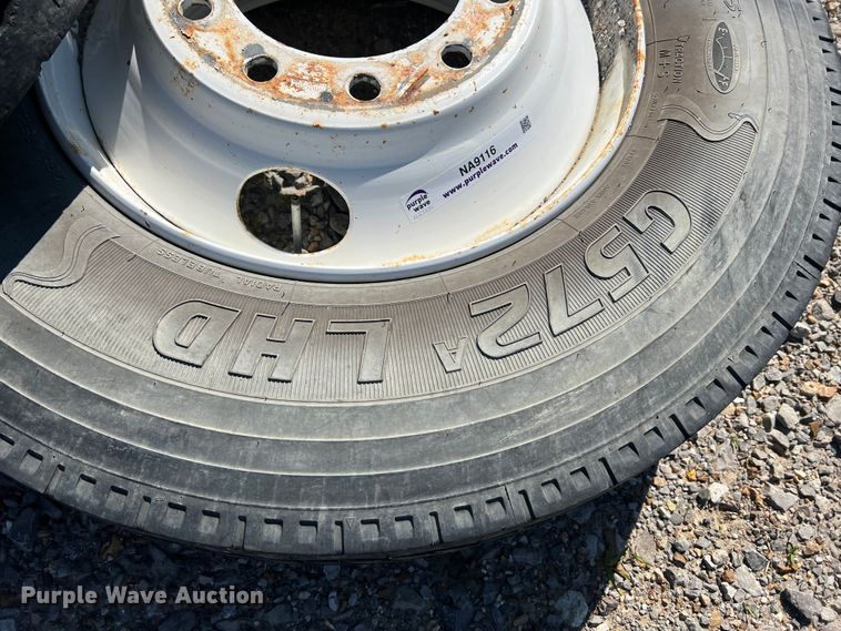 image for item NA9116 (7) 295/75R22.5 tires and wheels